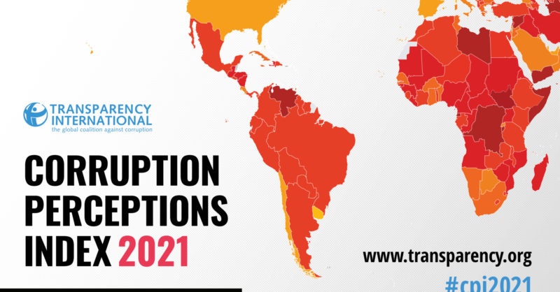 Corruption perceptions index 2021 - Index de perception de la corruption 2021 Sûreté et intelligence économique